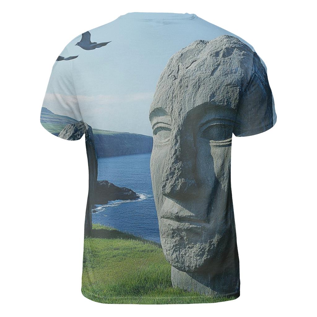 Moai Statues - Easter Island creative print fashion shirts