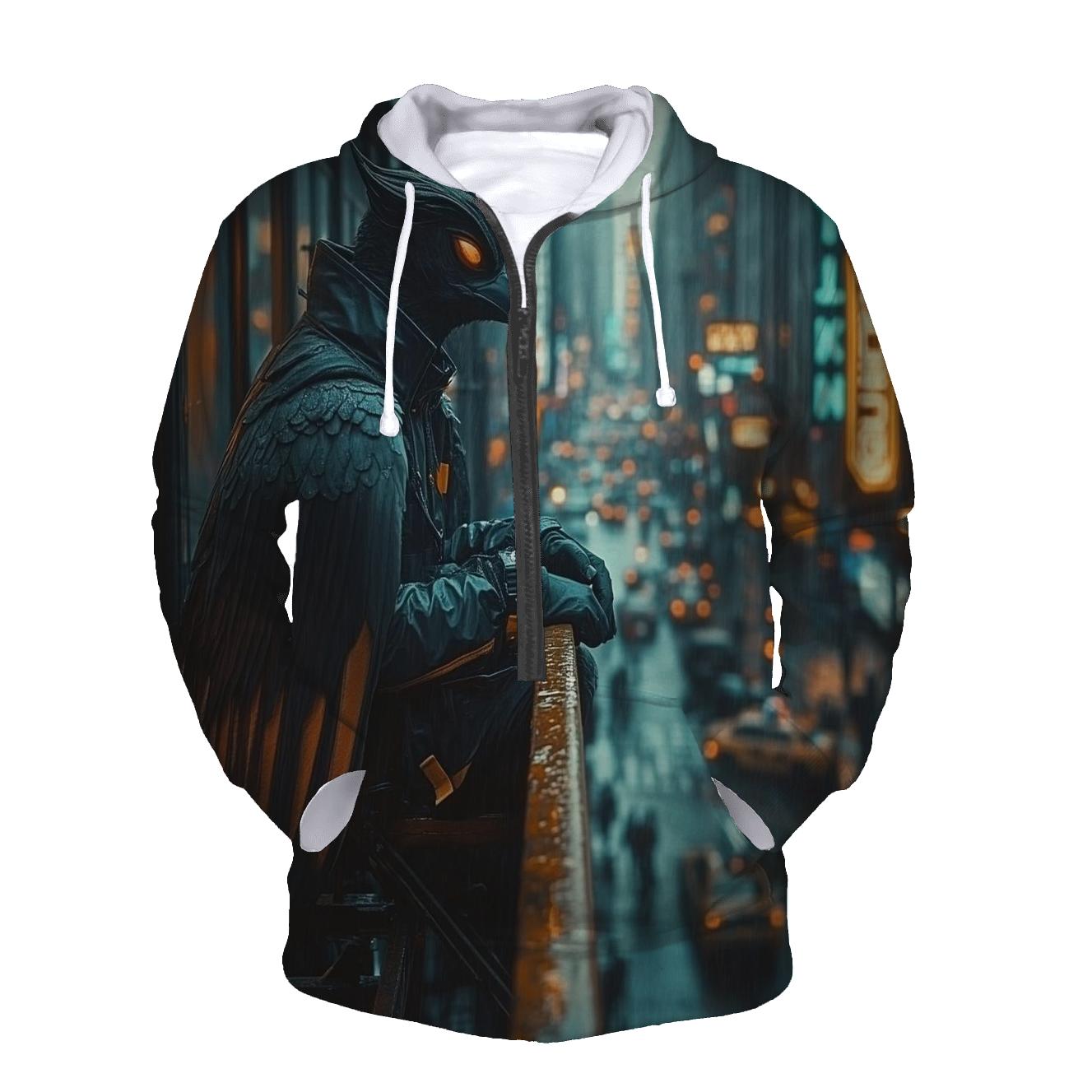 Michael Keaton: Urban Predator Of The Feathered Alleyways printed hoodies