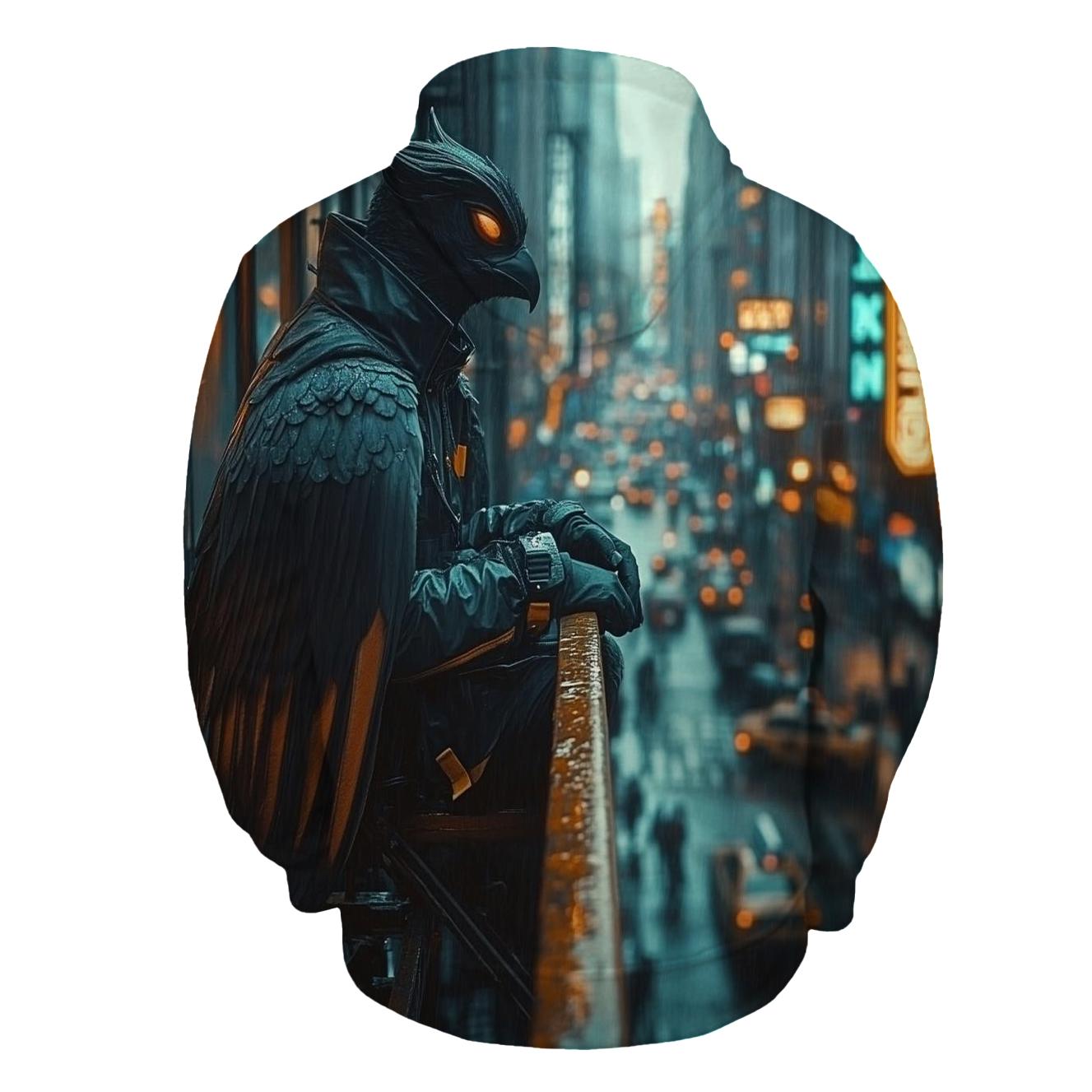 Michael Keaton: Urban Predator Of The Feathered Alleyways printed hoodies