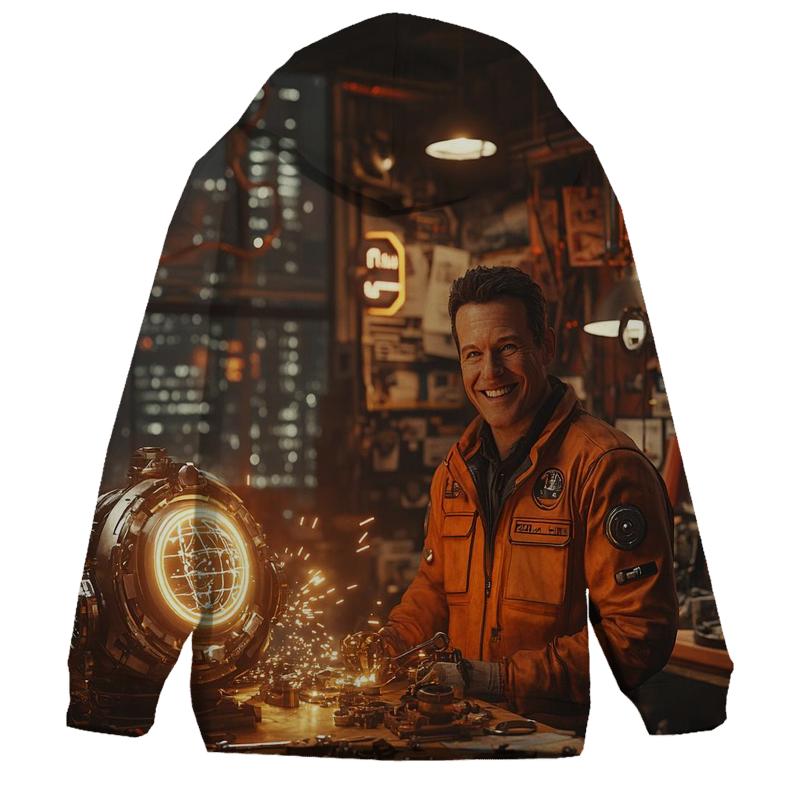 Sam Rockwell: Greasy Charm Of The Industrial Inventor heavyweight hoodies