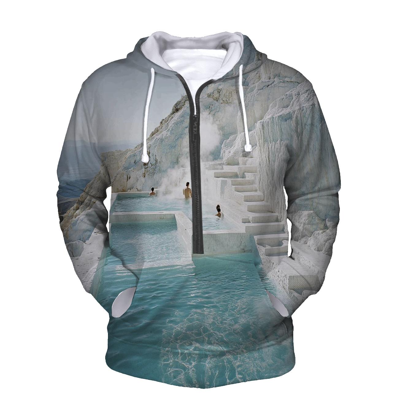 Pamukkale Terraces - Denizli printed hoodies