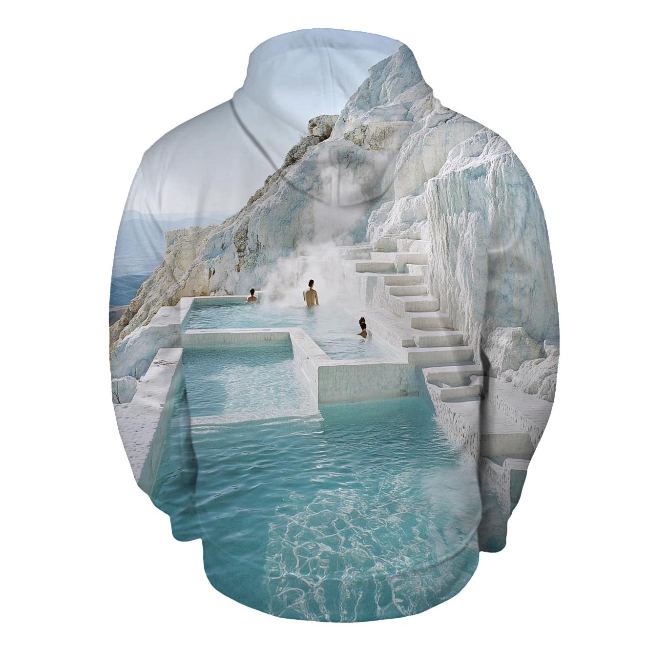 Pamukkale Terraces - Denizli printed hoodies