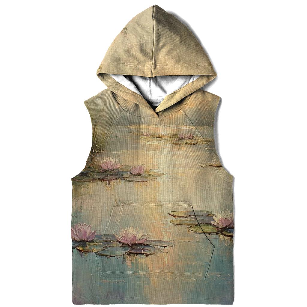 Monet Inspired Water Lilies At Dawn hoodie designs