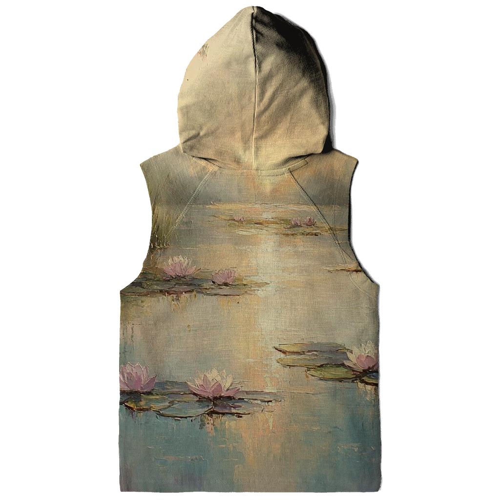 Monet Inspired Water Lilies At Dawn hoodie designs