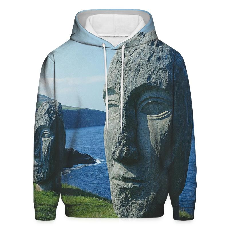Moai Statues - Easter Island printed hoodies