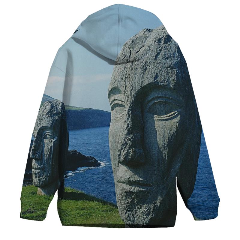 Moai Statues - Easter Island printed hoodies