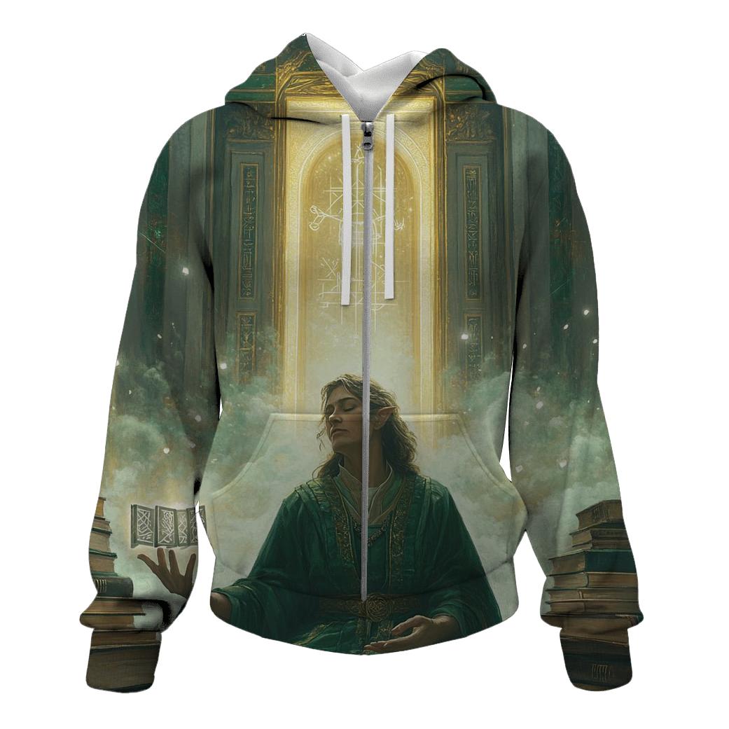 Tilda Swinton: Luminous Keeper Of The Mystic Gate printed hoodies