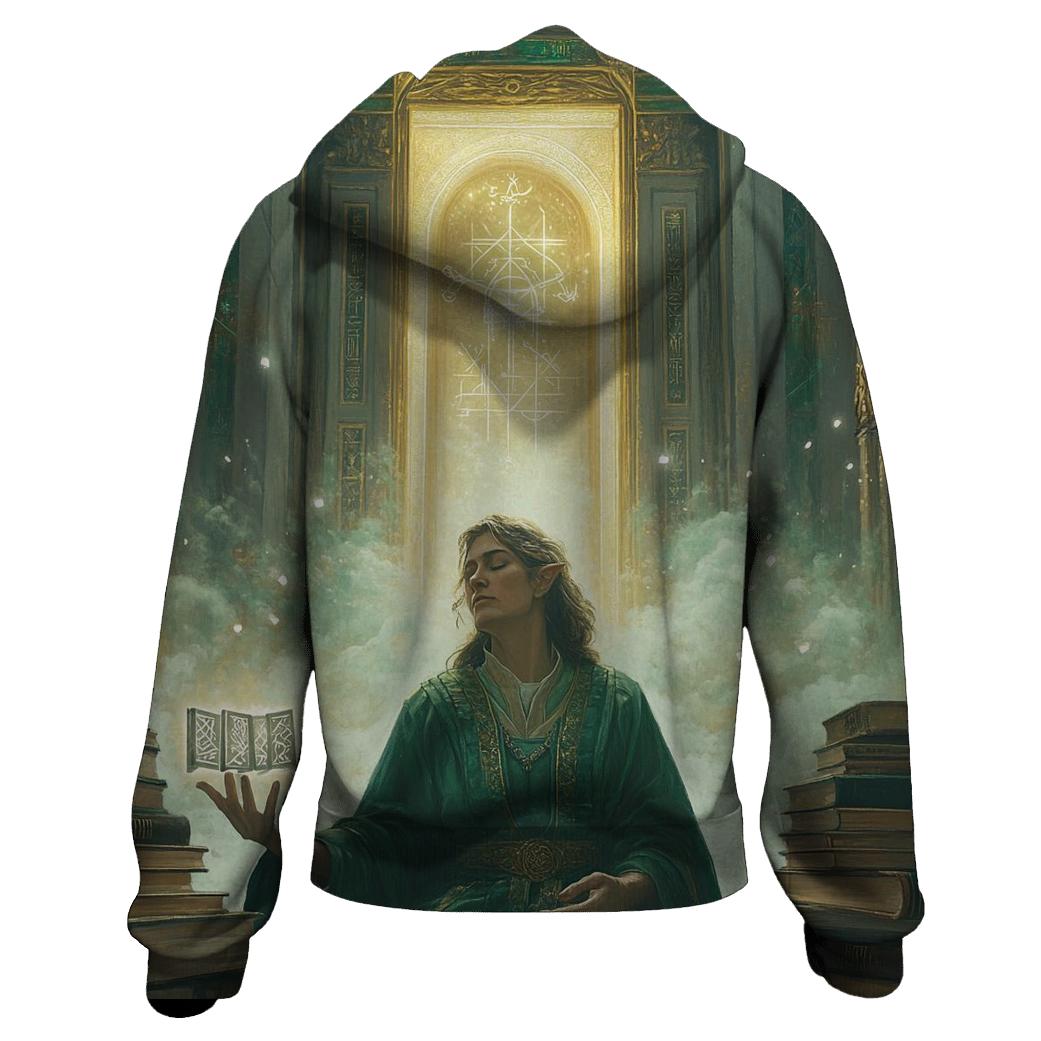 Tilda Swinton: Luminous Keeper Of The Mystic Gate printed hoodies