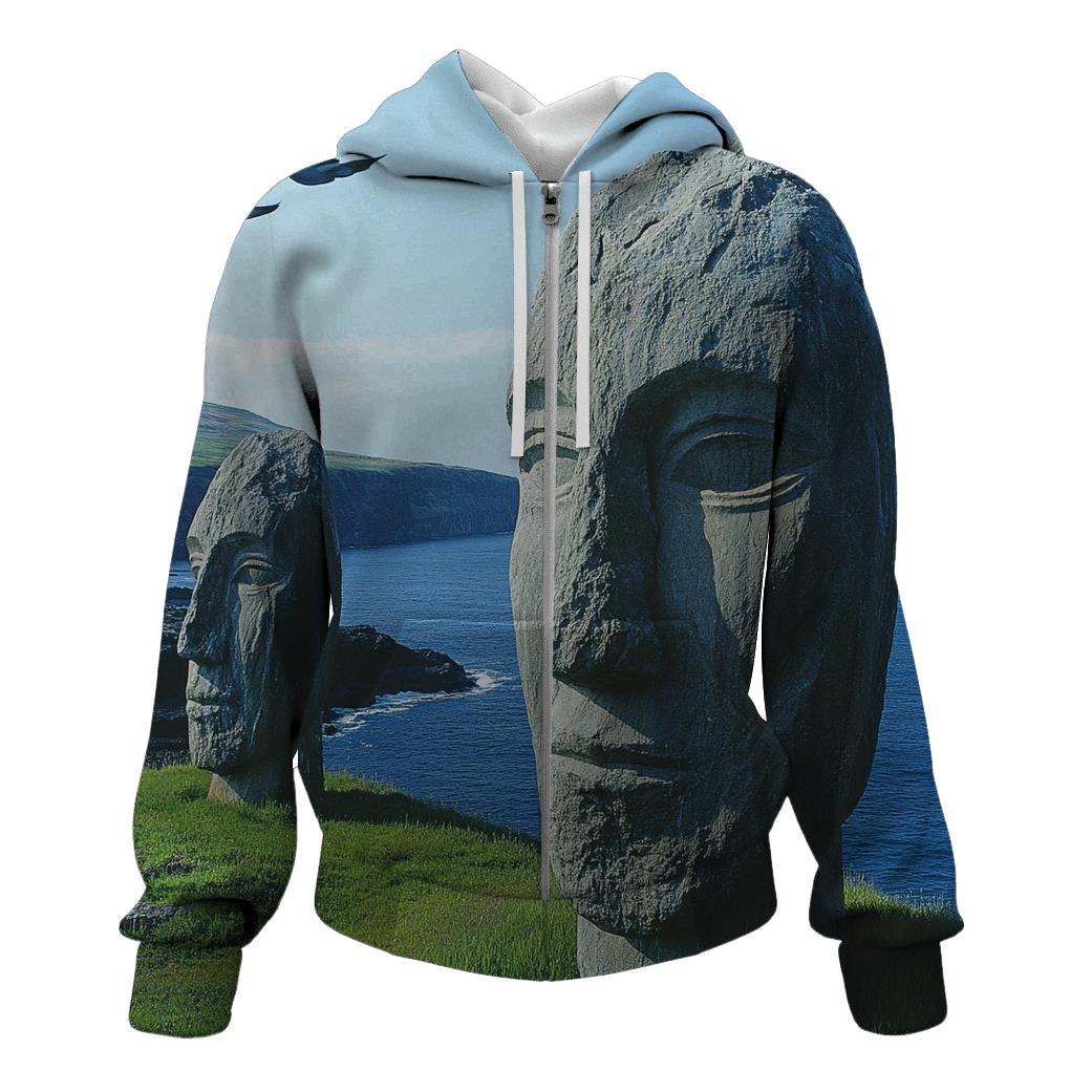 Moai Statues - Easter Island premium hoodies