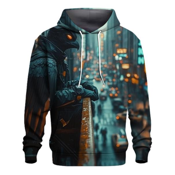 Michael Keaton: Urban Predator Of The Feathered Alleyways premium hoodies