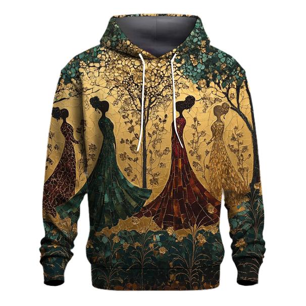 Klimt Inspired Golden Garden hoodie designs