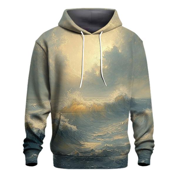 Turner Inspired Storm At Sea custom hoodies