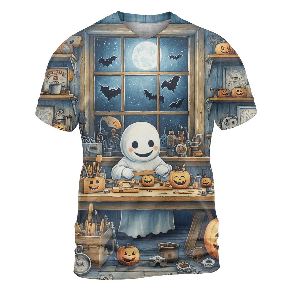 Haunted Toymaker Workshop trendy printed shirt styles