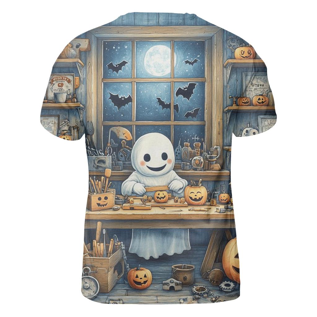 Haunted Toymaker Workshop trendy printed shirt styles