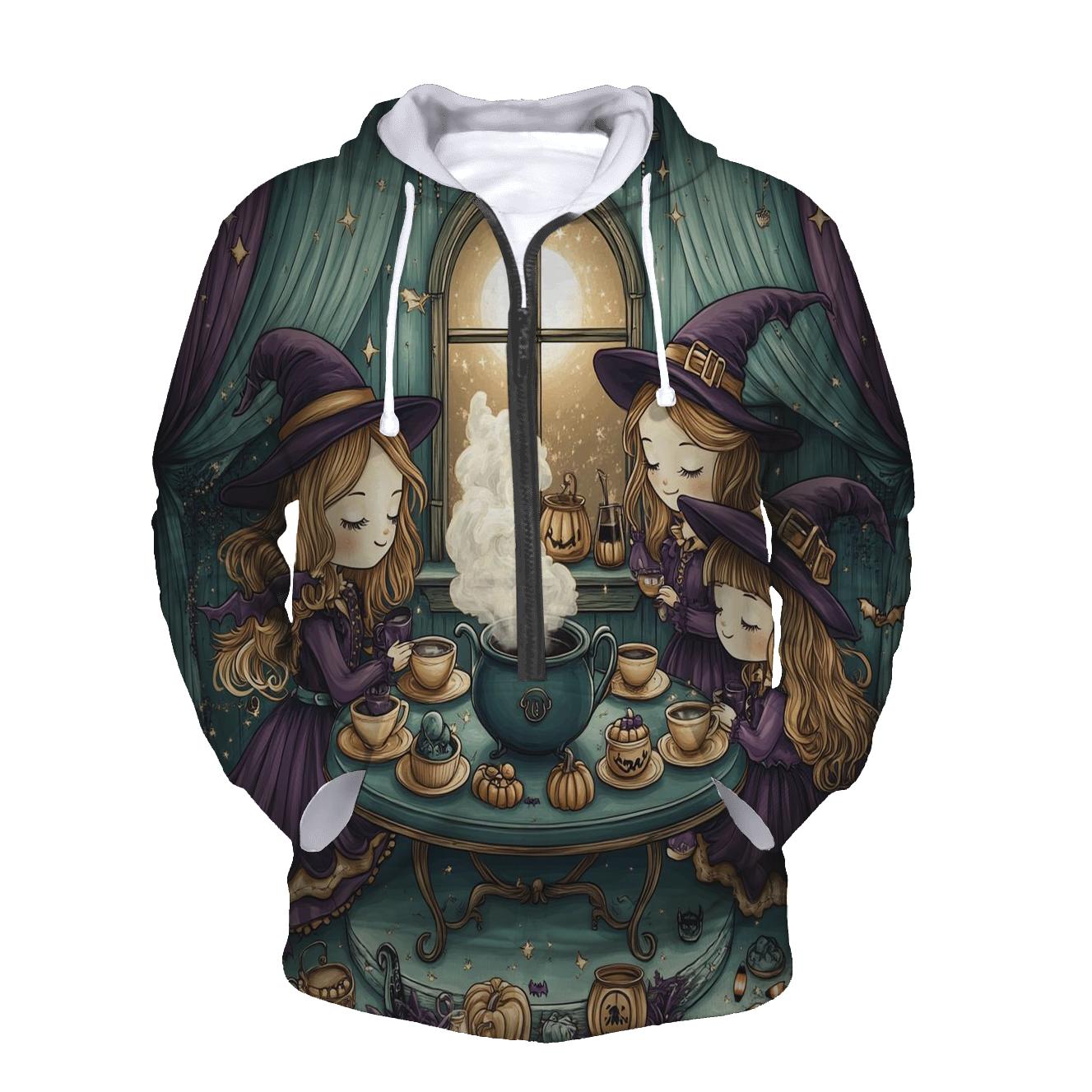 Witch Hat Tea Party Haunted hoodie designs
