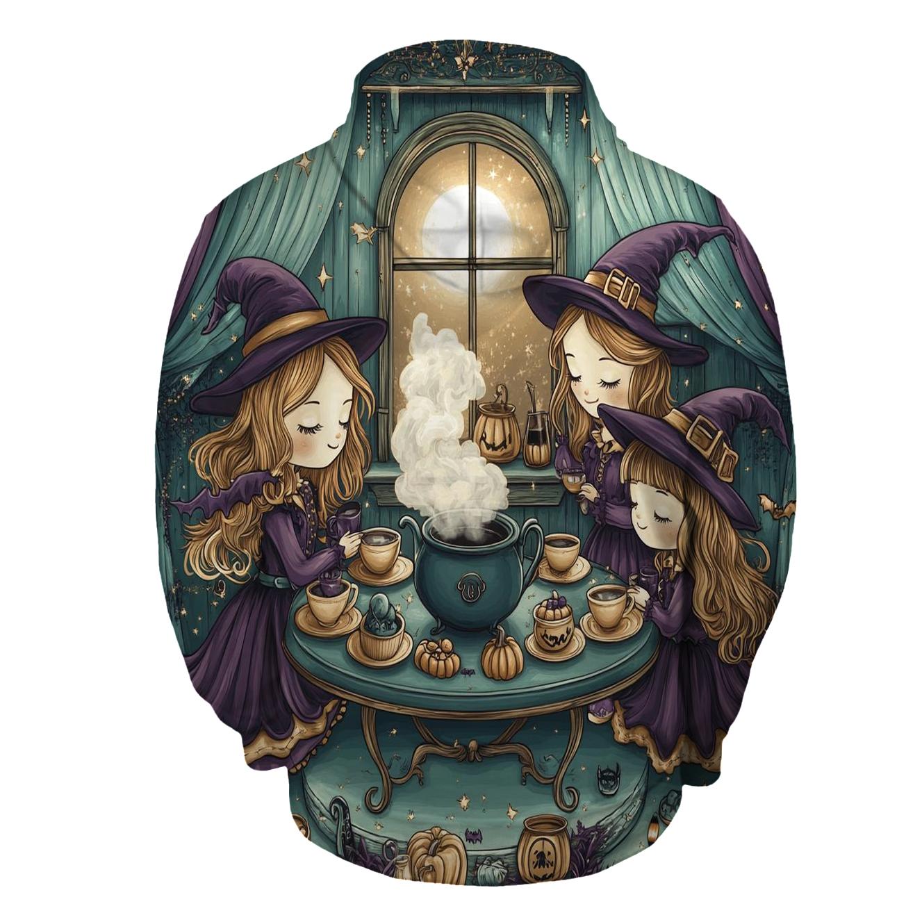 Witch Hat Tea Party Haunted hoodie designs
