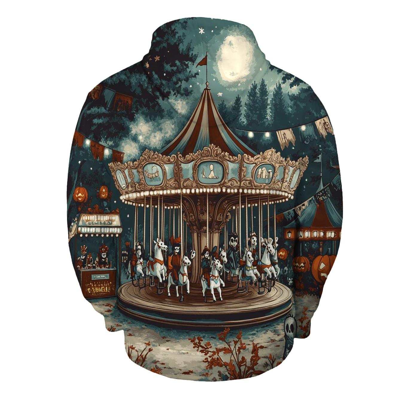 Haunted Carousel Of Nightmares premium hoodies