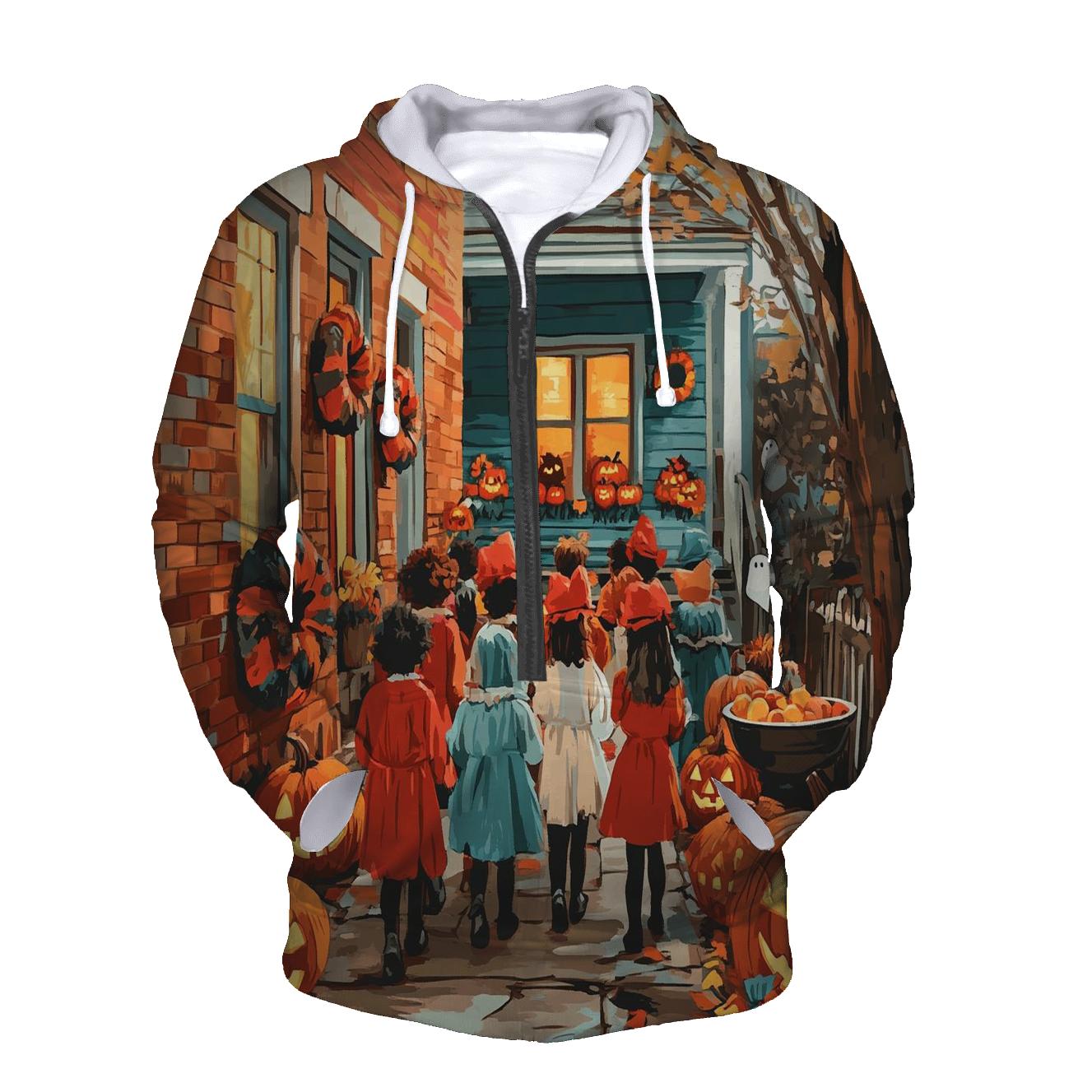 Trick Or Treaters In Pumpkin Alley hoodie styles