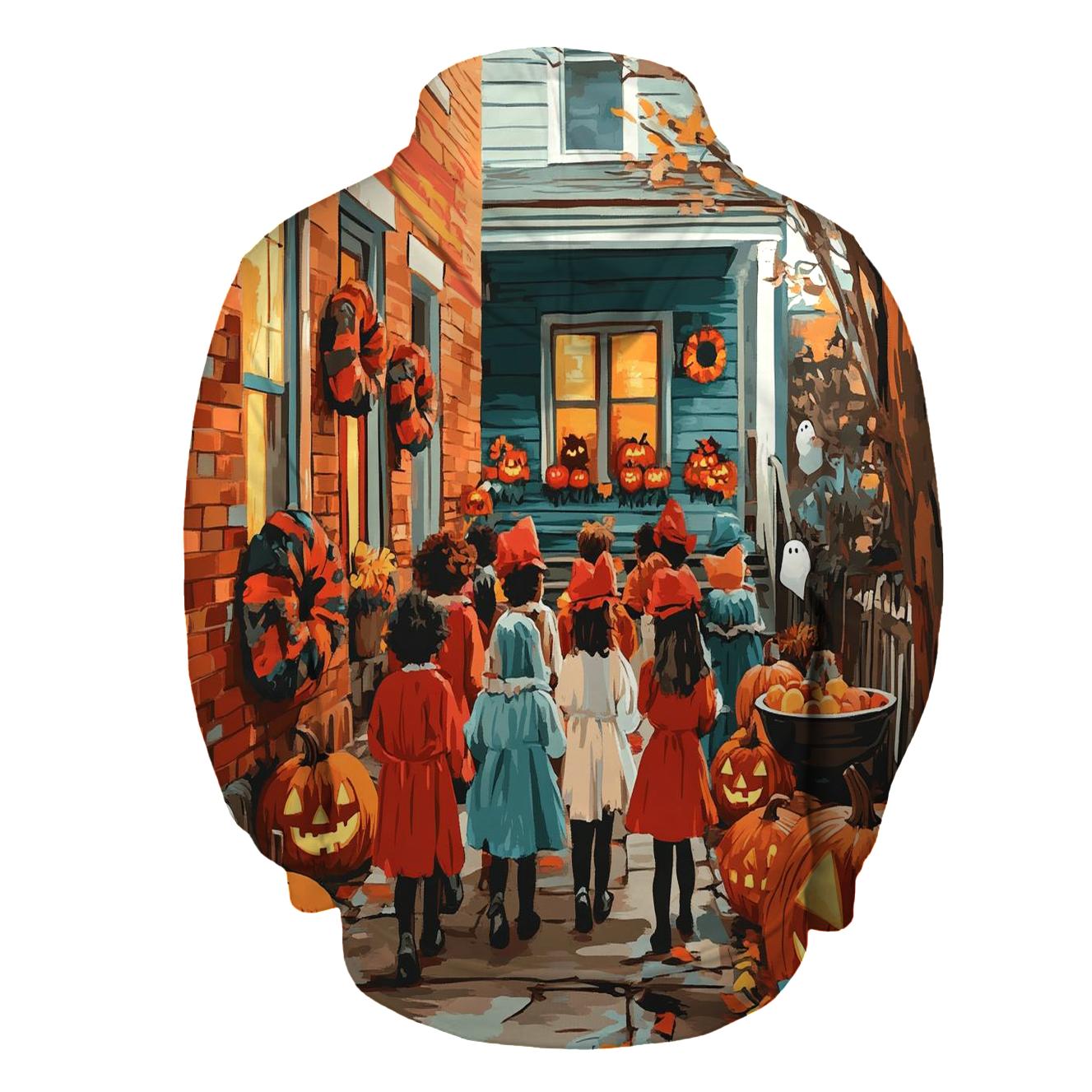 Trick Or Treaters In Pumpkin Alley hoodie styles