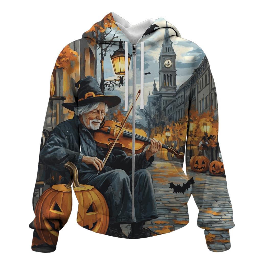 Halloween Lantern Street Musician hoodie trends