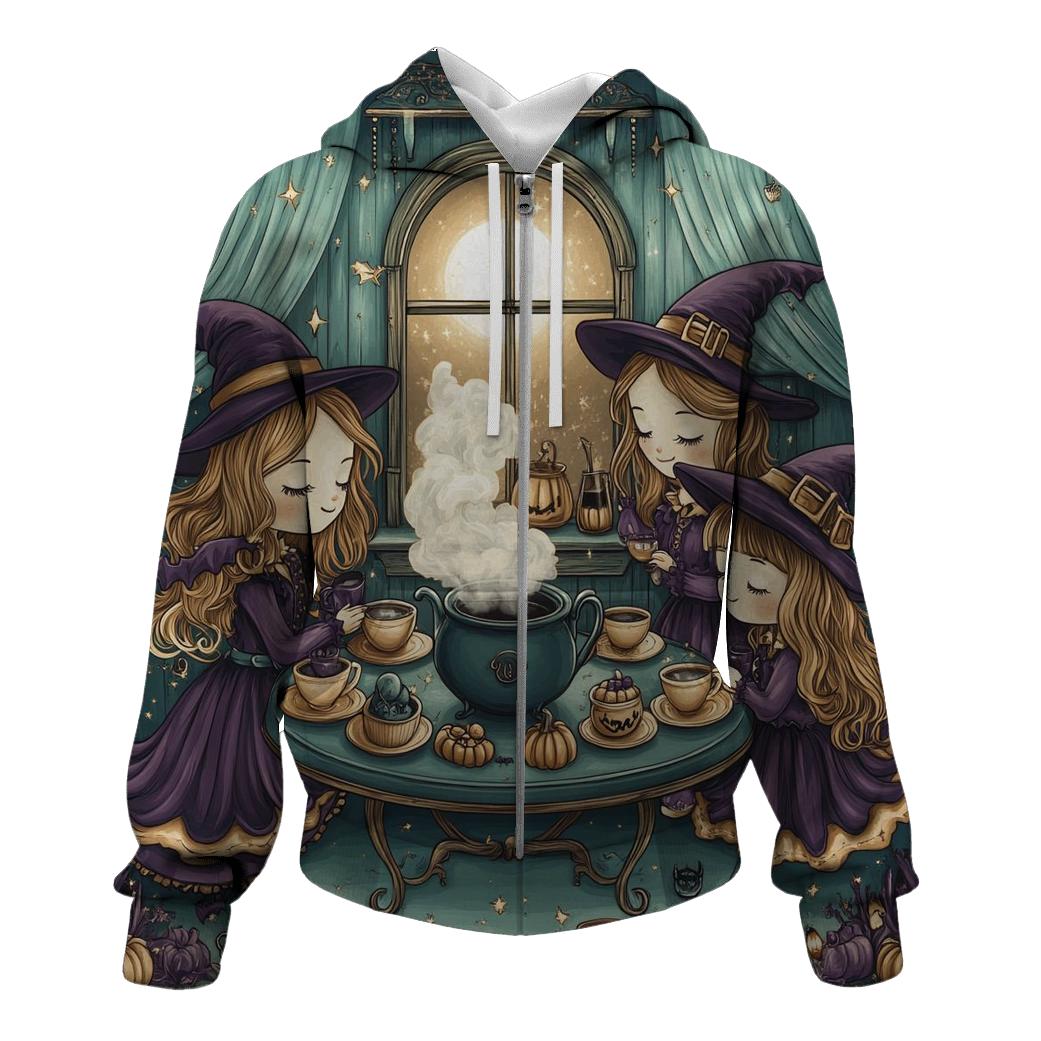 Witch Hat Tea Party Haunted designer hoodies