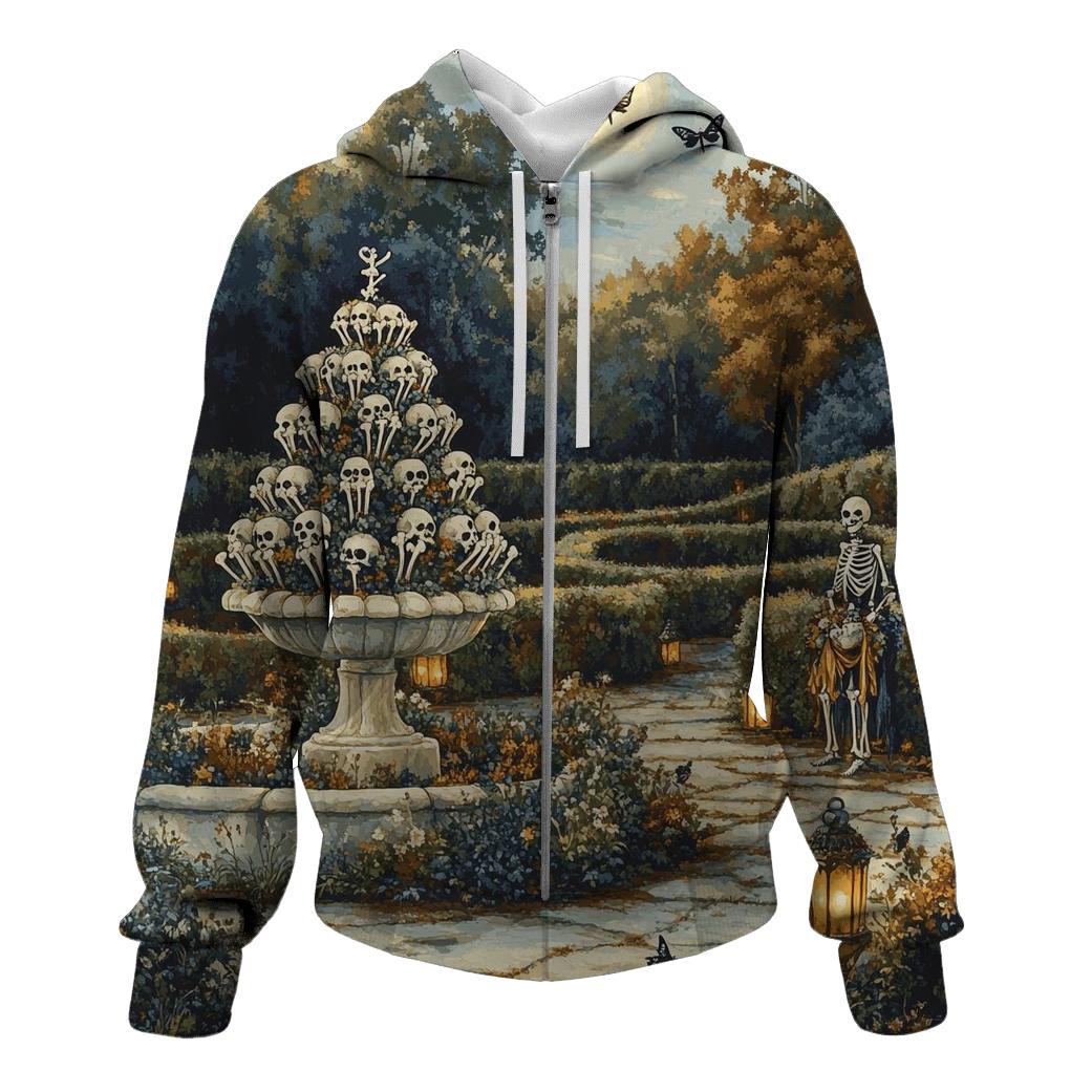 Bone Garden Spooky Sculpture custom hoodies