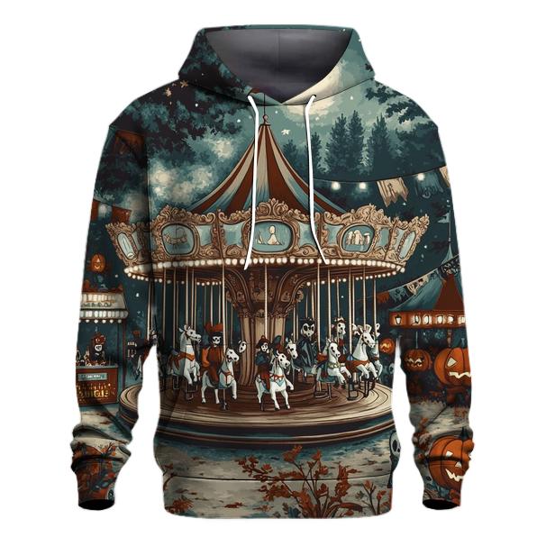 Haunted Carousel Of Nightmares embroidered hoodies