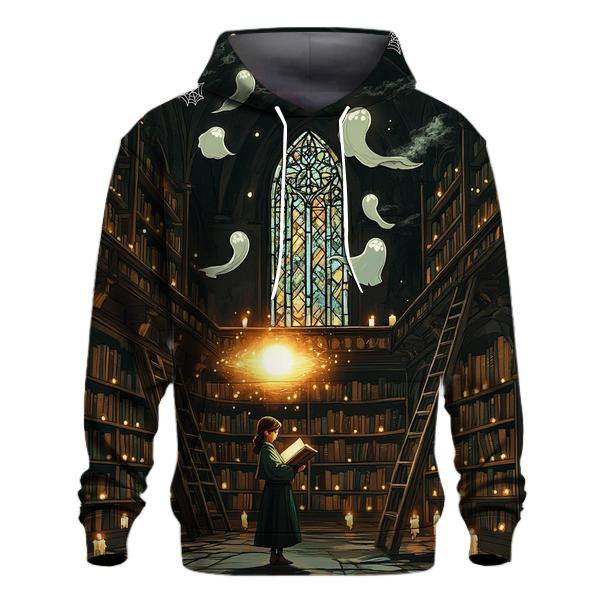 Spooky Library Of Whispering Tomes lightweight hoodies