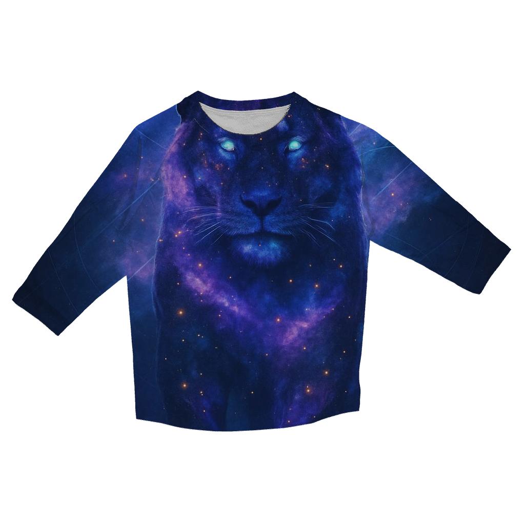 Nebula Tiger Poster designer 3/4 sleeve blouses