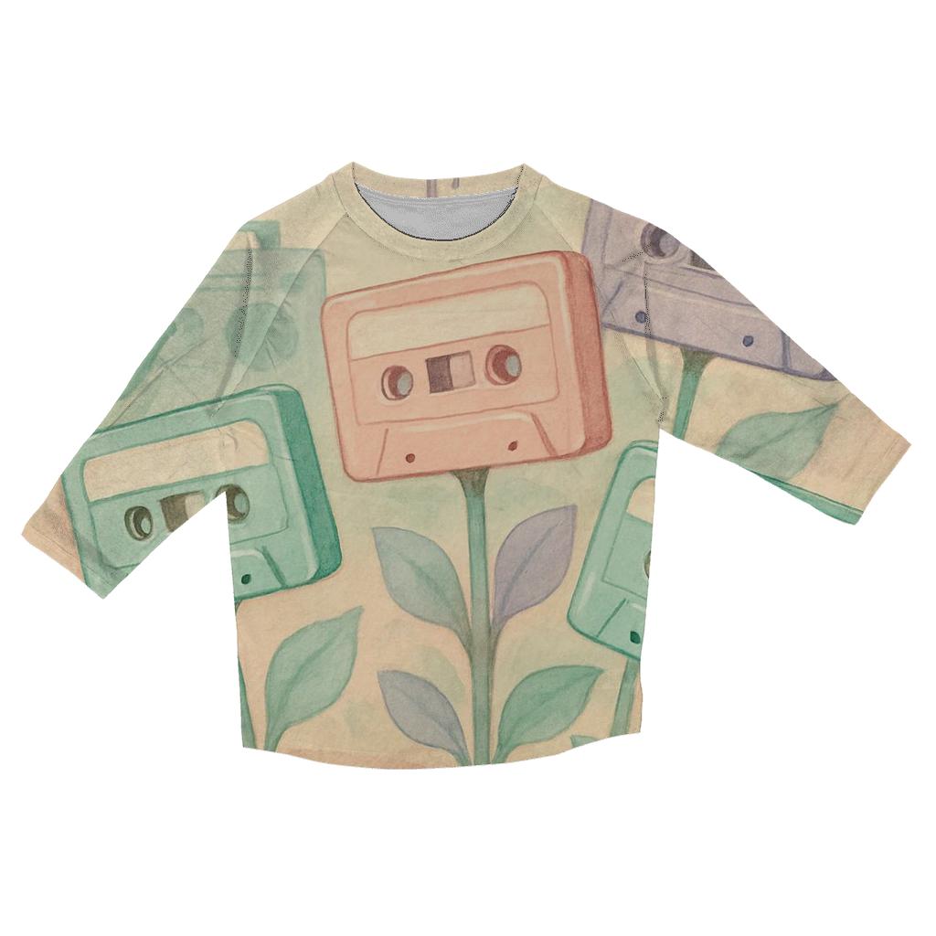 Cassette Garden custom 3/4 sleeve shirts