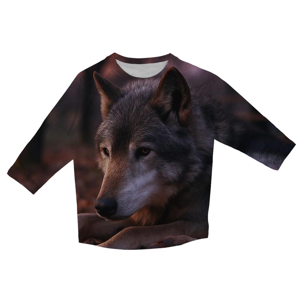 Old Alpha In Twilight Orchard trendy 3/4 sleeve tops