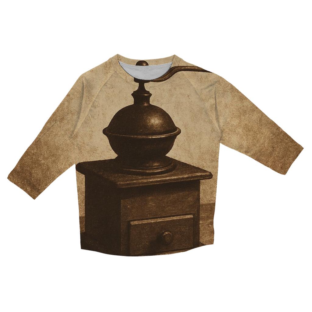 Vintage Grinder Silhouette personalized 3/4 sleeve tees