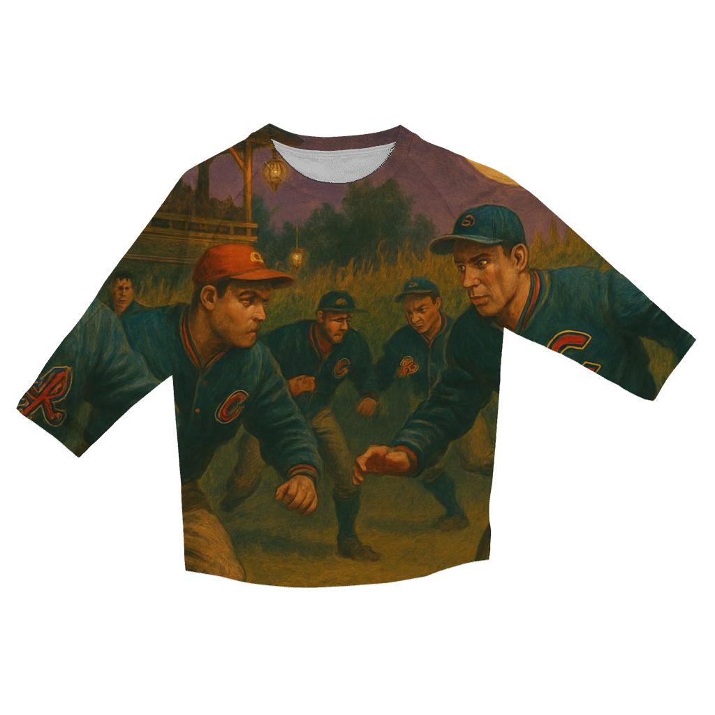 Cornfield Showdown Classic fashion 3/4 sleeve shirts