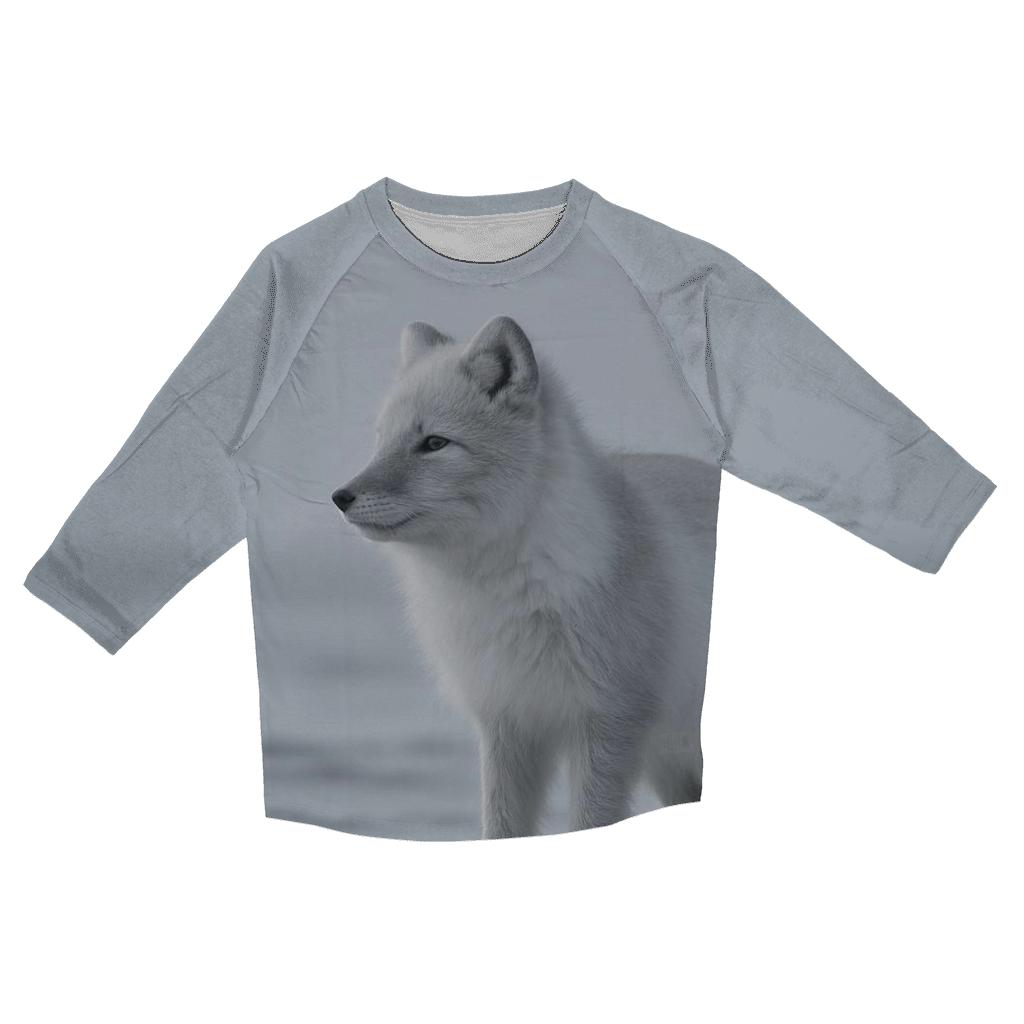 Tundra Stalker — Arctic Fox trendy 3/4 sleeve tops