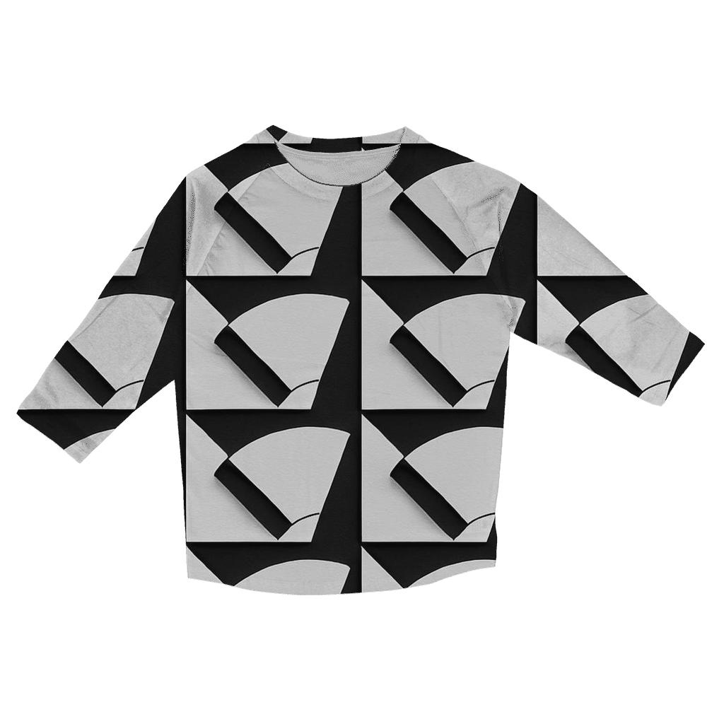 Filter Grid Geometry custom 3/4 sleeve shirts