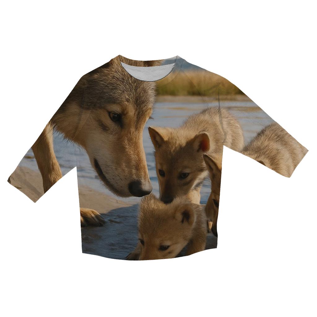 River Delta Pup Lessons casual three quarter sleeve shirts