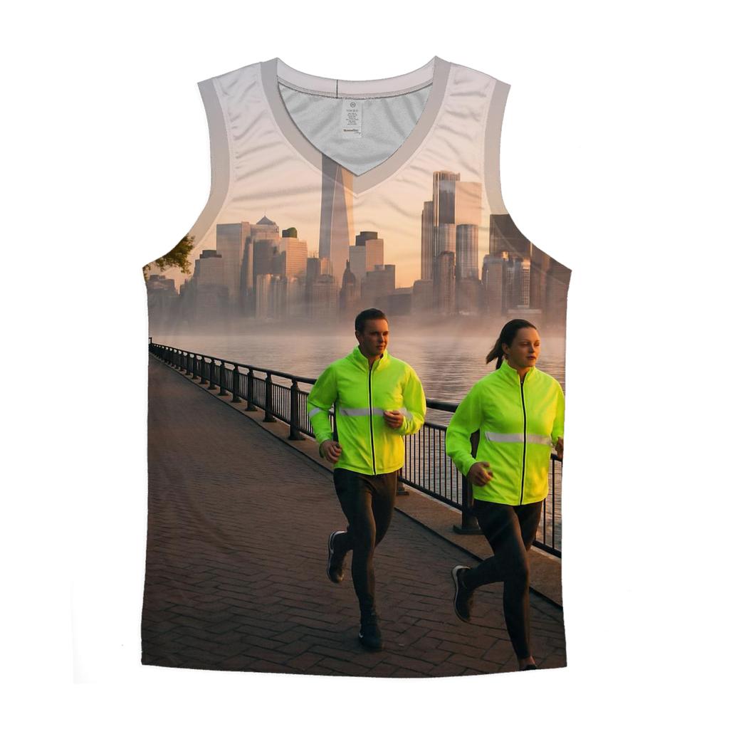 Hudson River Sunrise Panorama stylish racerback tanks