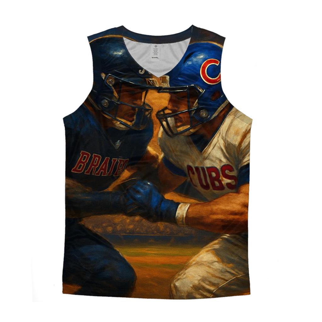 Diamond Duel At Sunset cotton sleeveless tops