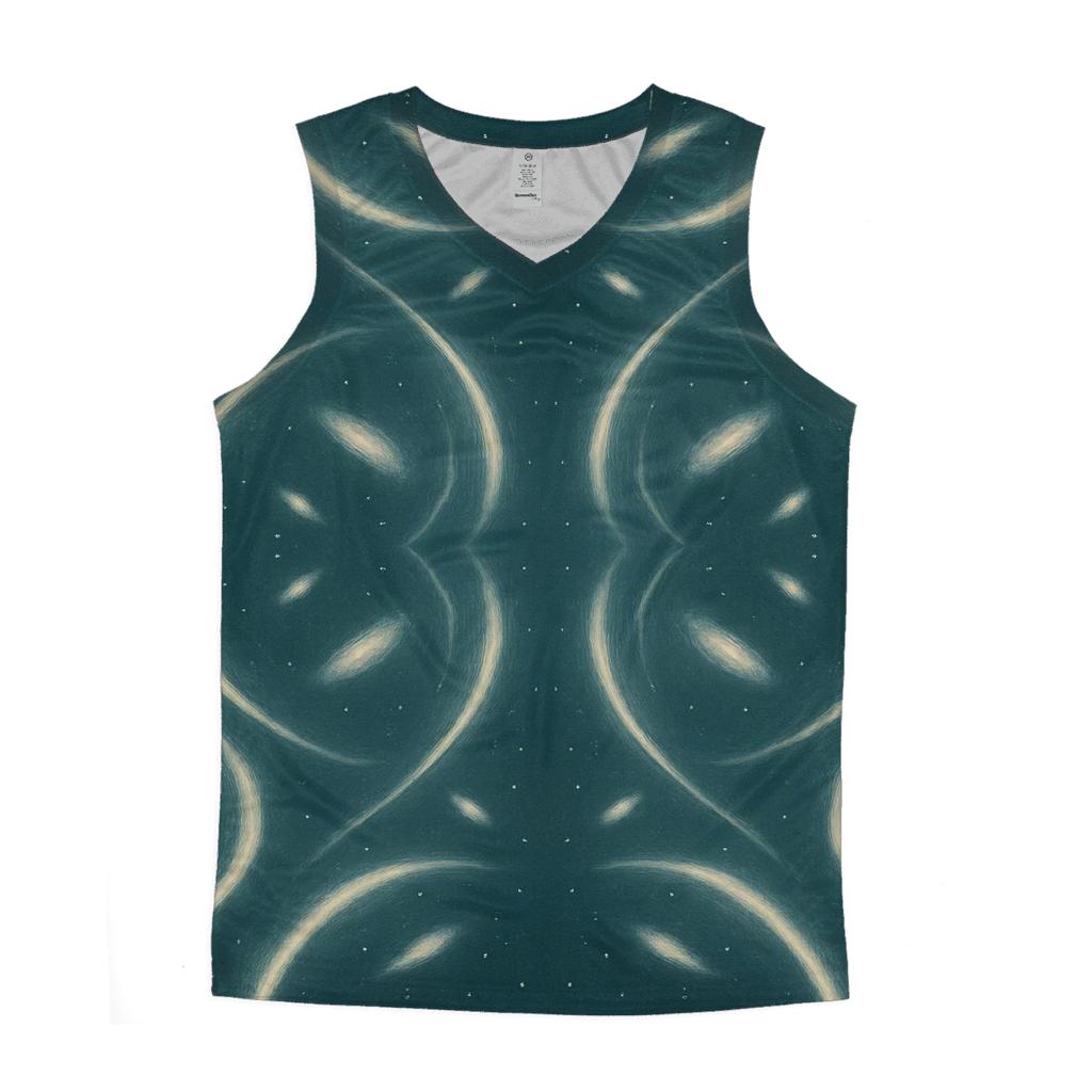 Gravitational-Lens Arc Field designer workout tanks
