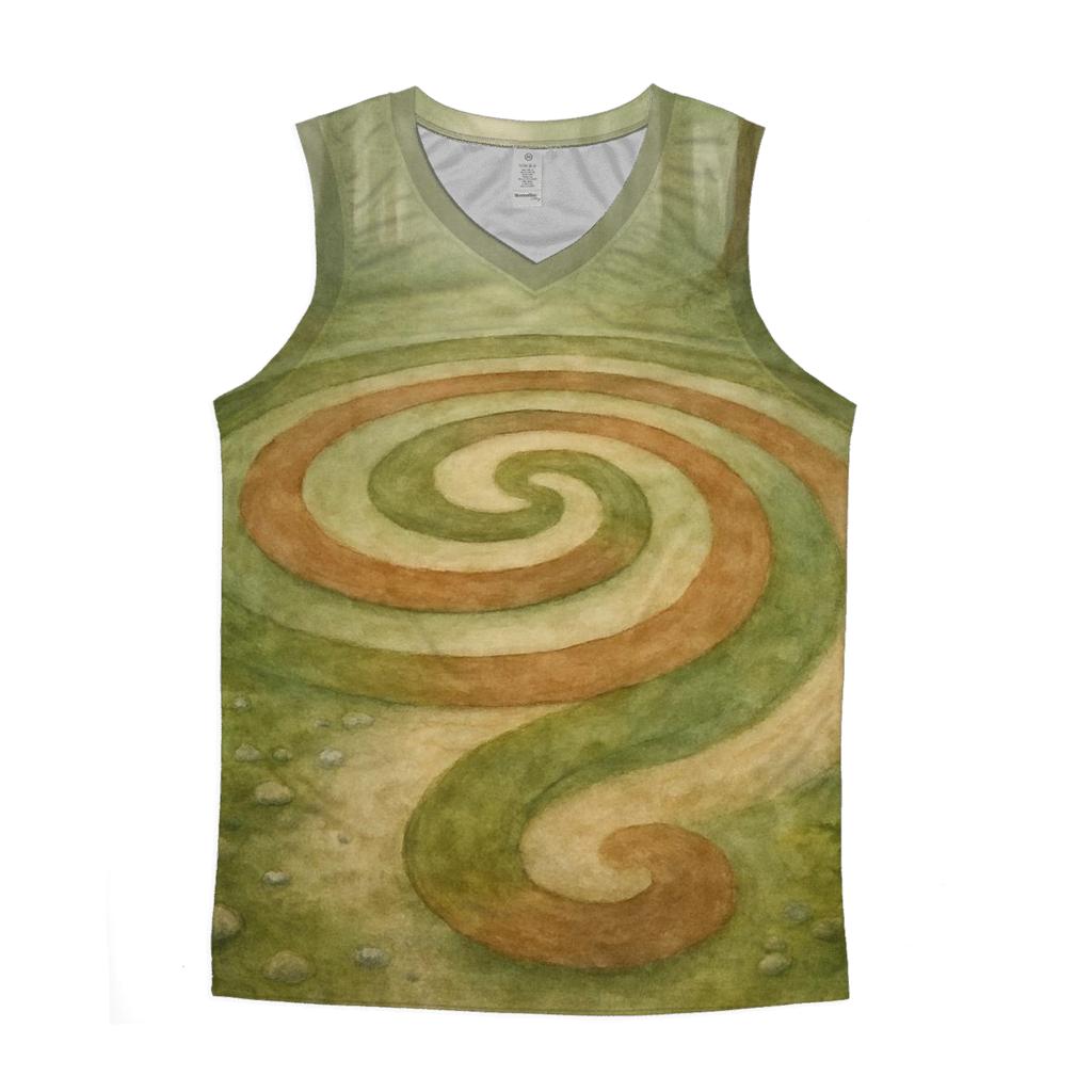 Quiet Spiral Path designer workout tanks