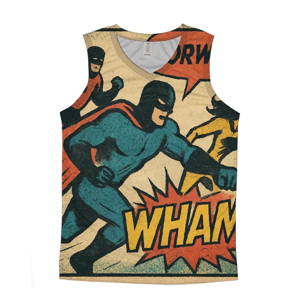 Faded Comic Book Panel designer workout tanks