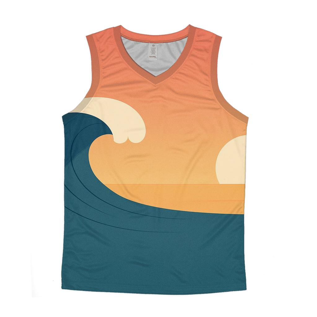 Gradient Surf Sunset custom tank tops