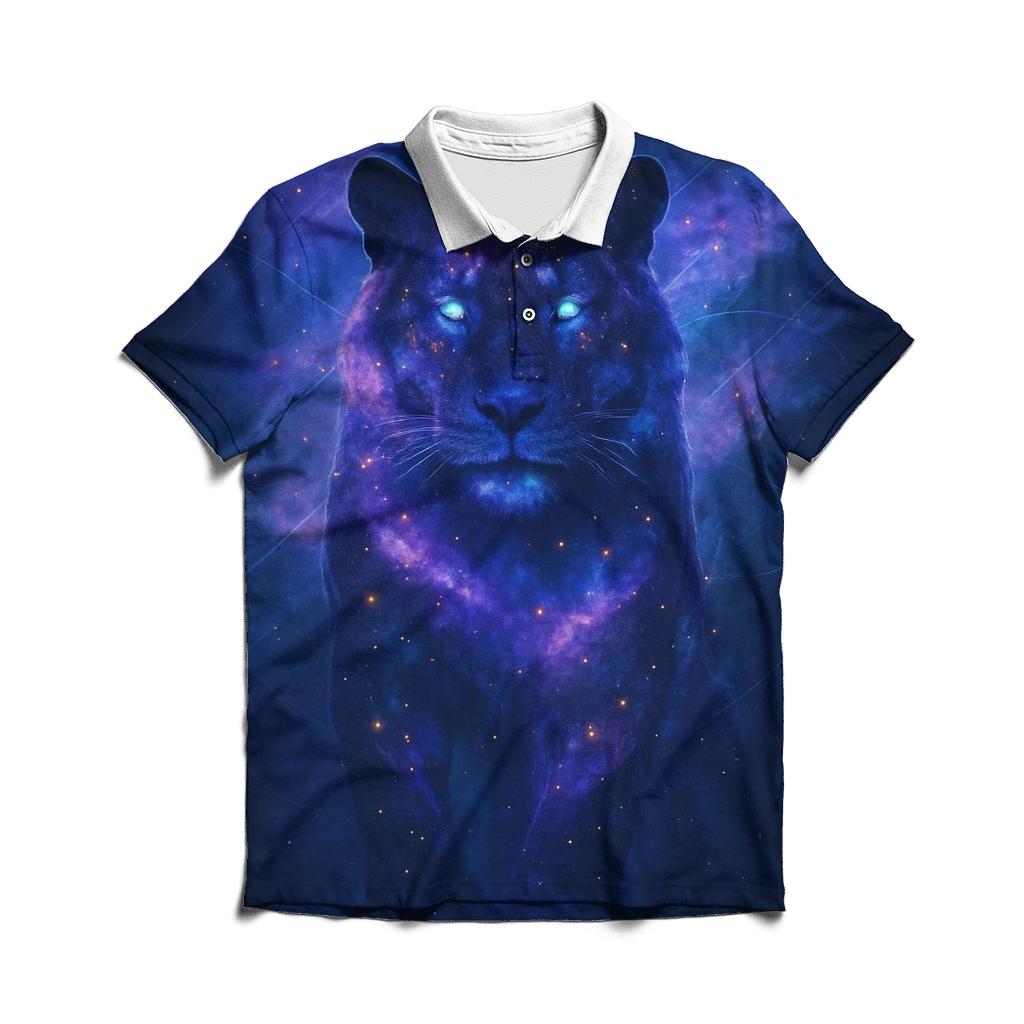 Nebula Tiger Poster custom polo shirts