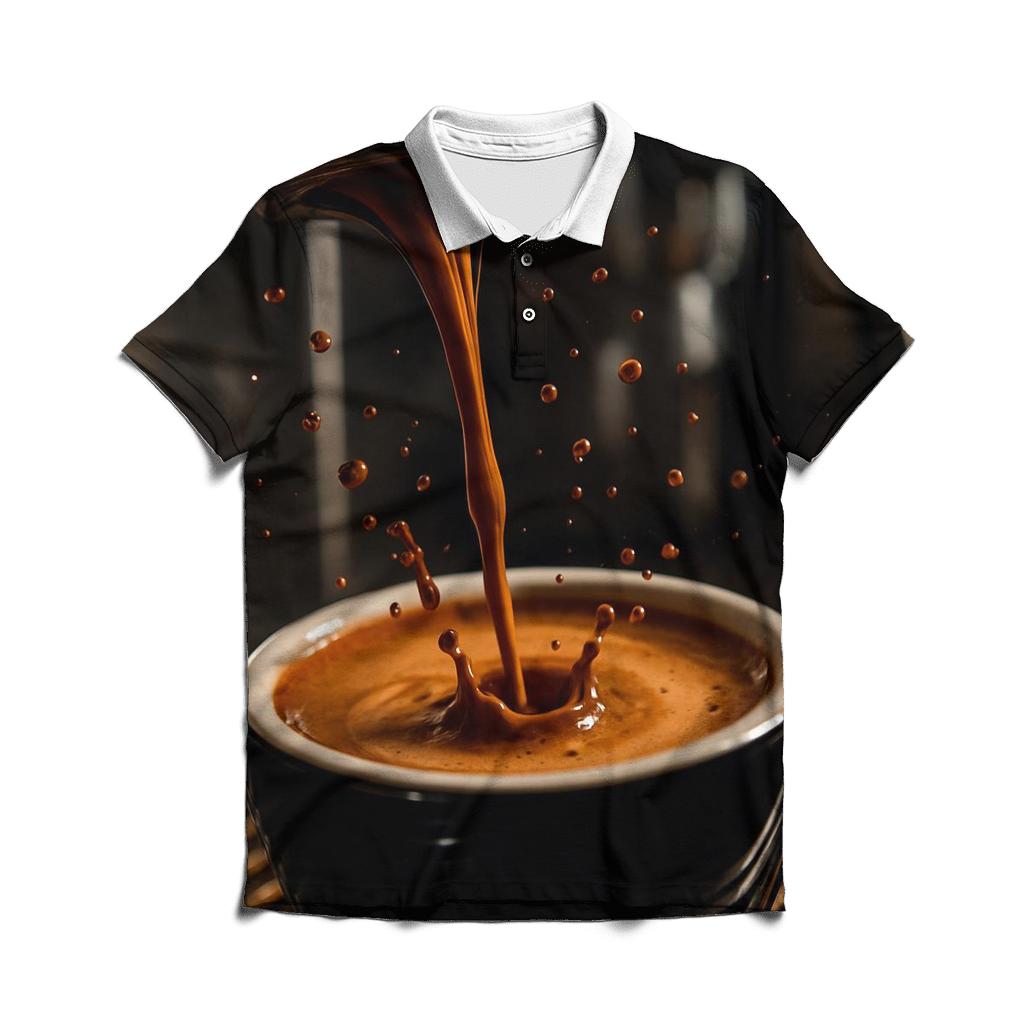 Espresso Shot Motion classic pique polos