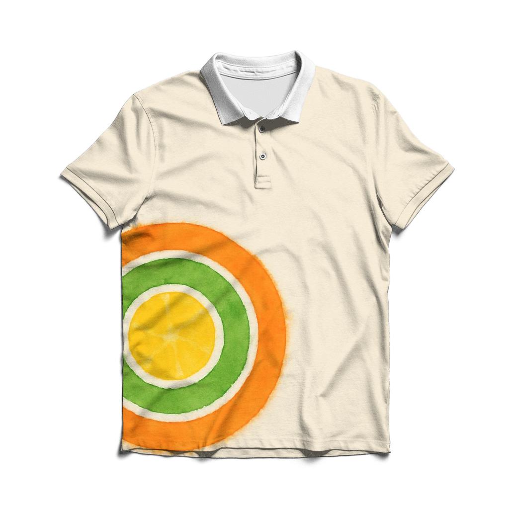 Offcenter Citrus Bullseye personalized polo shirts
