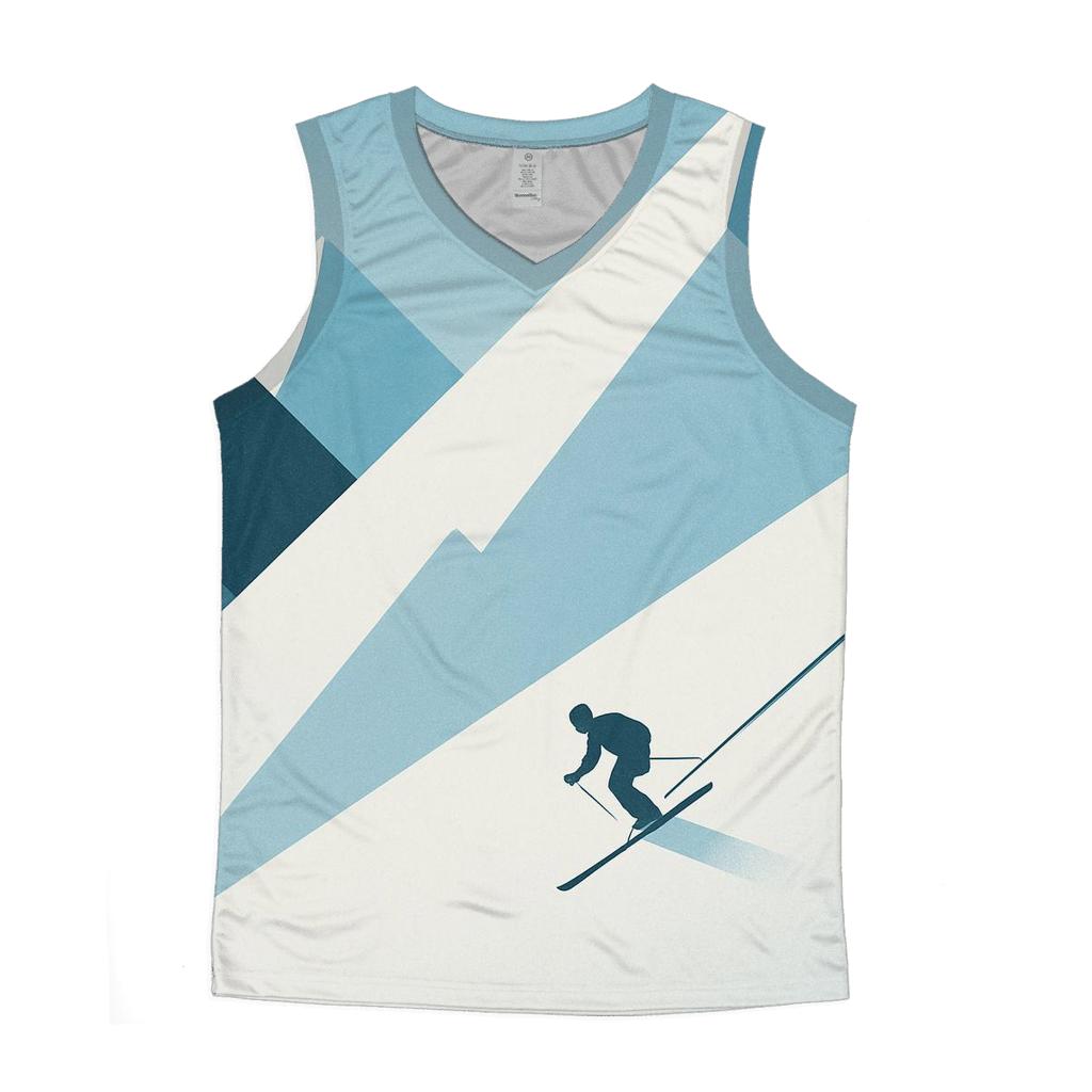 Alpine Ski Geometry designer workout tanks