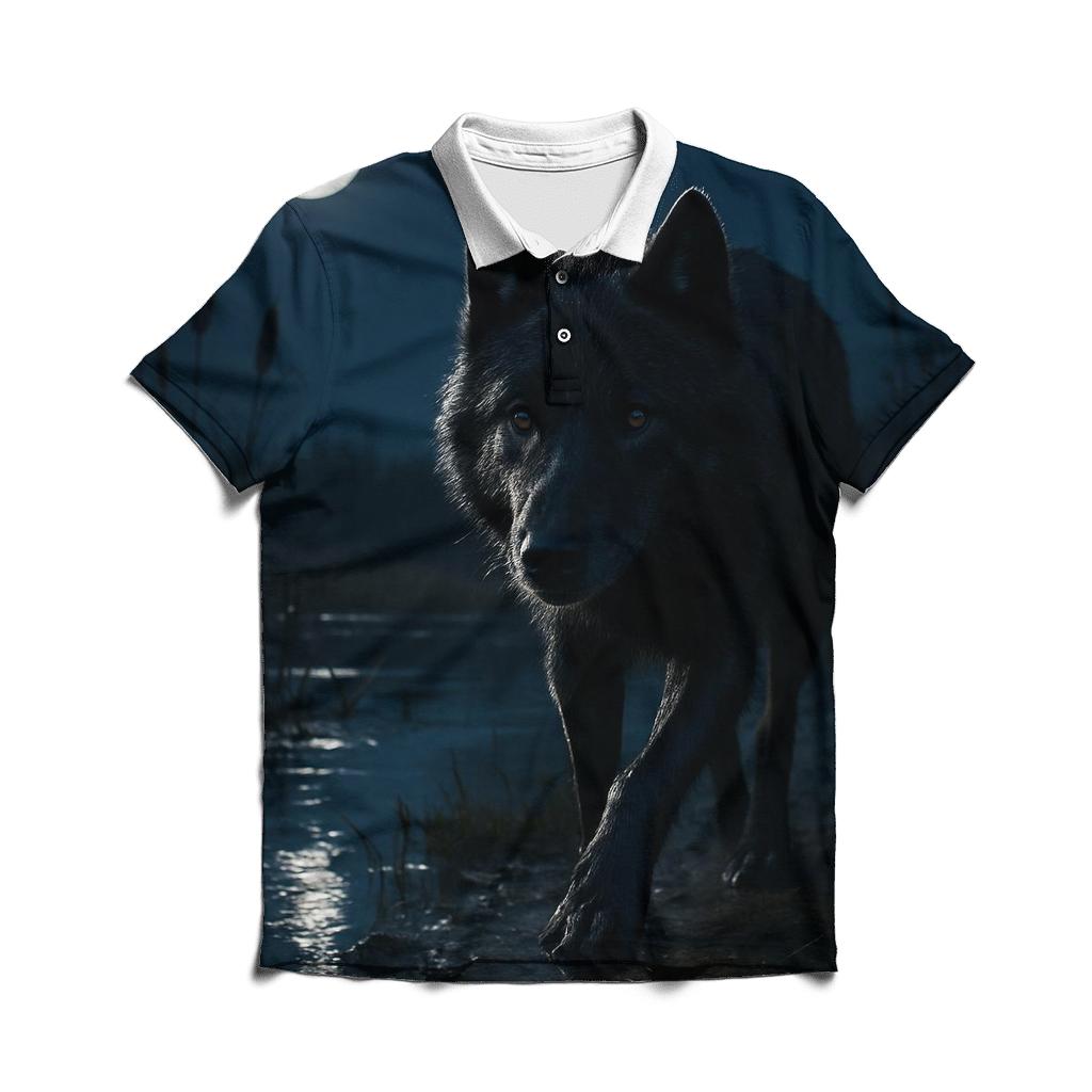Moonlit Marsh Night Patrol designer slim fit polos