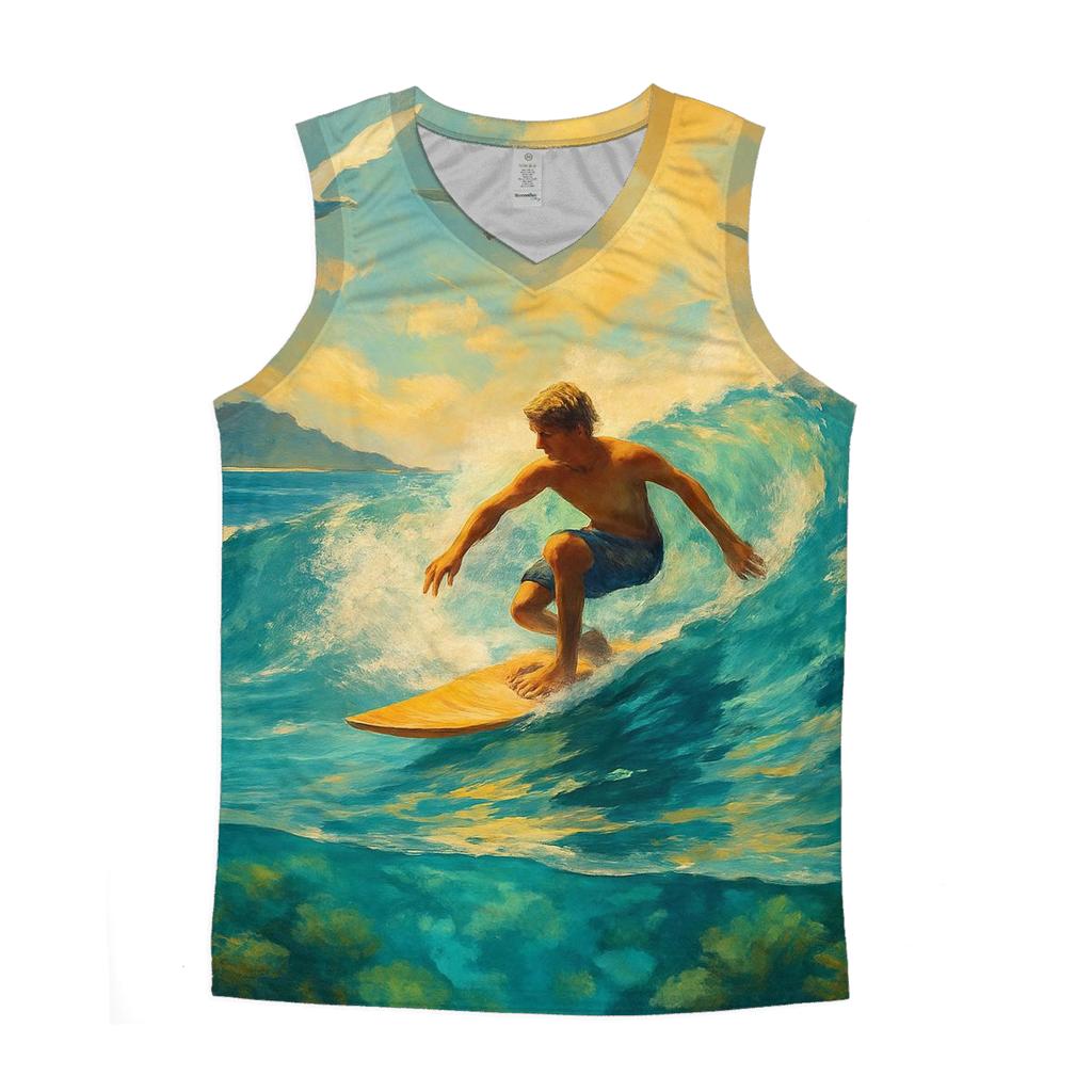 Surfing Coral Reef casual summer tank tops
