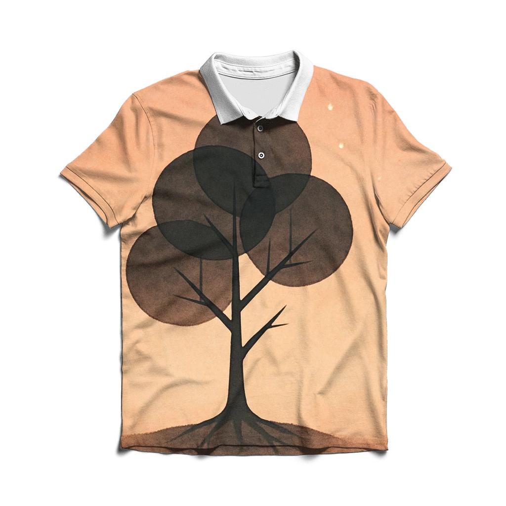 Tree Of Quiet Horizons stylish collar polo tees
