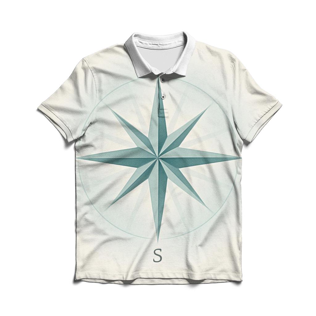 Gentle Halo Compass personalized polo shirts